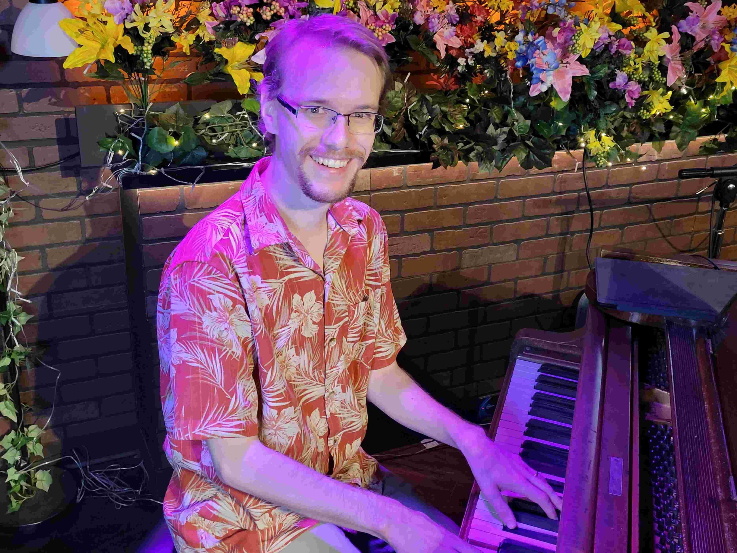 Evan Hunter, owner and piano instructor at Keys of Joy! Studio